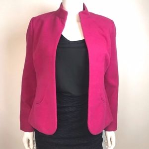 Chicos Fuchsia Pink Open Front Blazer Jacket